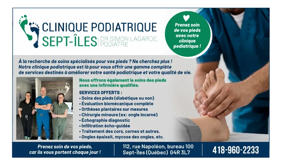Clinique podiatrique Sept-Îles